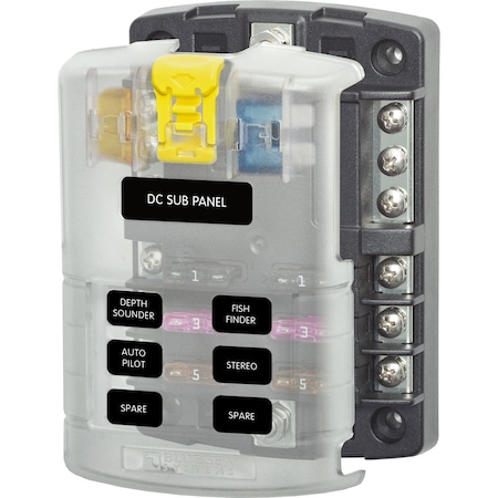 Blue Sea Systems Open Fuse Block, CC UL Class, 30 to 100A Amp Range, 32V DC Volt Rating 5025